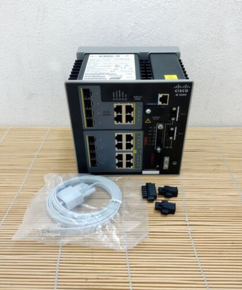 Cisco Ie-4000-4Gs8Gp4G-E 4Ge Sfp 8Ge Poe+ 4Ge Combo Uplink Ports-