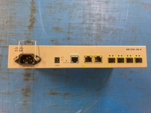 Cisco Systems Me1200 Carrier Ethernet Access Dev With Ac Power Me1200-4S-A