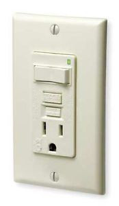 LEVITON 7299-I GFCI Receptacle,15 Amps AC,5-15R,Ivory