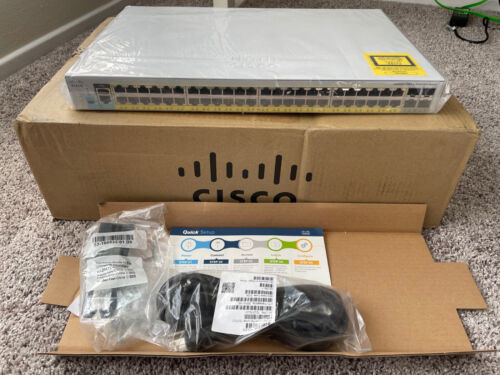 Cisco Catalyst Ws-C2960L-Sm-48Ps 48 Port Poe Gigabit Switch - Same Day Shipping