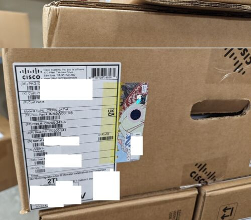 New Genuine Cisco C9200-24T-A Network Advantage 24 Port Gb Switch