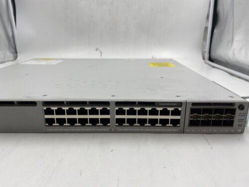 Cisco C9300-24P-A Catalyst 9300 24-Pt Poe+ Network Ethernet Switch + C9300-Nm-8X