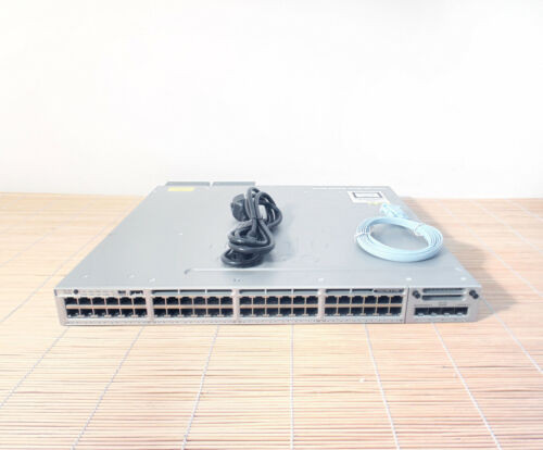 Cisco Ws-C3850-48U-L Stackable 48X Eth Upoe Lan Base Switch C3850-Nm-4-1G 1X Psu-