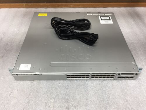 Cisco Catalyst Ws-C3850-24T-E 24 Port Gigabit Switch Tested Reset