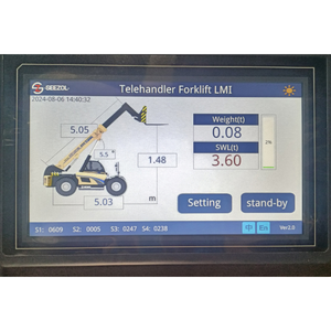 Professional Telehandler Forklift Load Moment Indicator Display Weight/height/radius/angle  Load