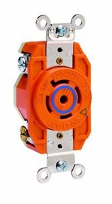 Leviton 2510-IG 20 Amp  120/208 Volt- 3PY  Flush Mounting Locking Receptacle  In