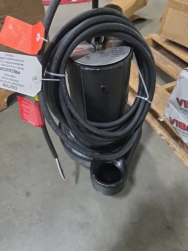 Dayton 4Le19 2 Hp 3" Manual Submersible Sewage Pump 460V