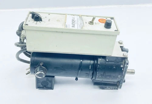 DAYTON 4Z128 PERMANENT MAGNET DC MOTOR W/ BOSTON GEAR RP1 RATIOPAX MOTOR CONTROL