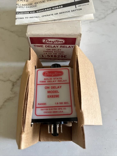 DAYTON 5X829E TIMER RELAY  1.8-180 SEC