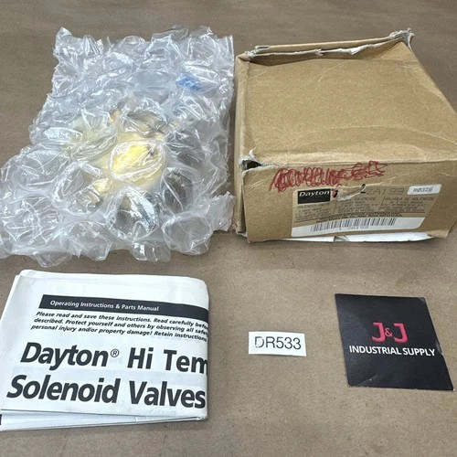 NEW OPEN BOX- Dayton 2A199 2-way Brass Solenoid Valve 3/4 NPT || WARRANTY ????