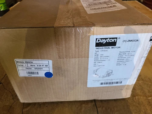 DAYTON  2NKX3  General Purpose Motor   1 HP,  1,760 Nameplate RPM