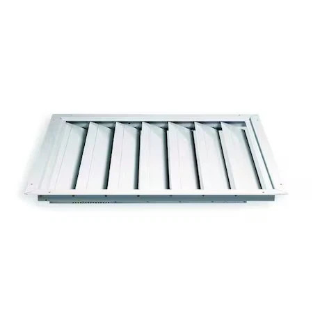 Dayton 3C243 48 In 50"H-W 4.5"L Alu Ceiling Shutter Dampr, 48 In X 48 In,