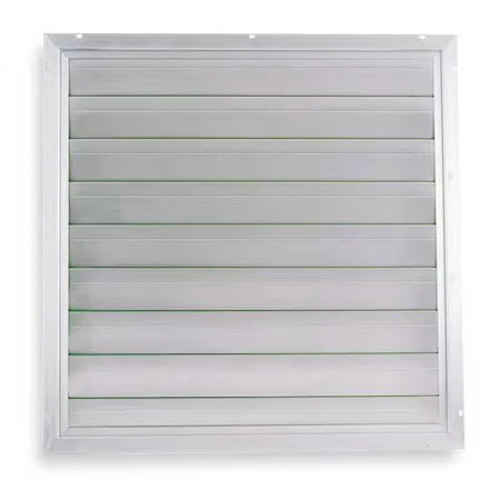 Dayton 4Yn19 48 In 50.75"H-W 4.5"L Alu Intake Shutter Dampr, 49 In X 49 In,