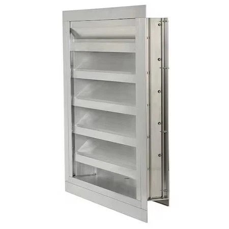 Dayton 20Ua34 Intake Louver, Fixed,  Drainable, 30H X 18W