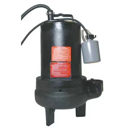 Dayton 4Hu86 1-1/2 Hp 2" Auto Submersible Sewage Pump 230V Tether