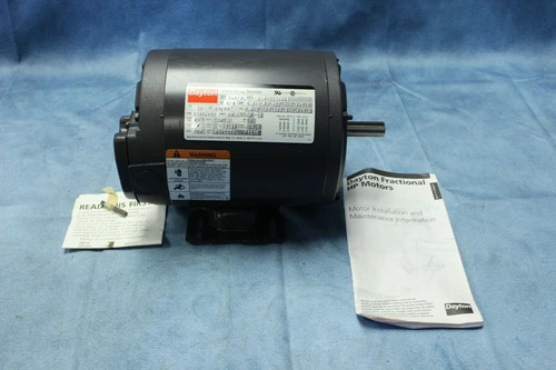Dayton 2N879L Motor 1/3 HP 1140 RPM 3 Phase 208-220/440V