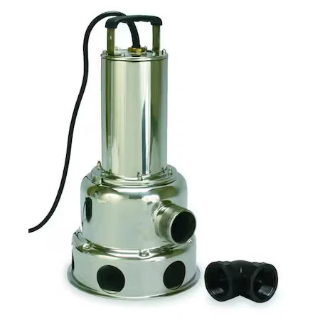 Dayton 2Jga7 1 Hp 2" Manual Submersible Sewage Pump 460V