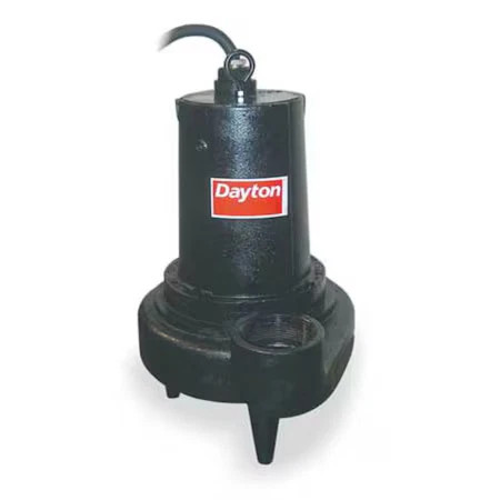Dayton 4Le18 2 Hp 3" Manual Submersible Sewage Pump 240V