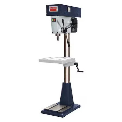 Dayton 49G986 Floor Drill Press, Belt Drive, 1 Hp, 115/230V Ac V, 20 In Swing,