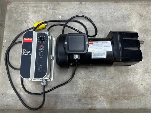 Dayton DC Gear Motor 2H585 and DC Speed Control 1F794 Bundle