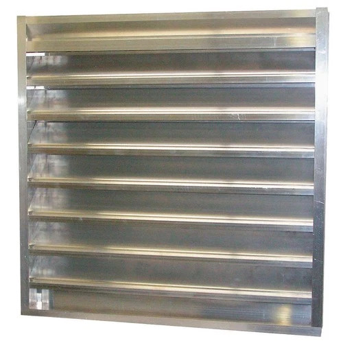 DAYTON 5NKH8 Combo Louver Damper,Adj,29-1/2 H,Alum 5NKH8