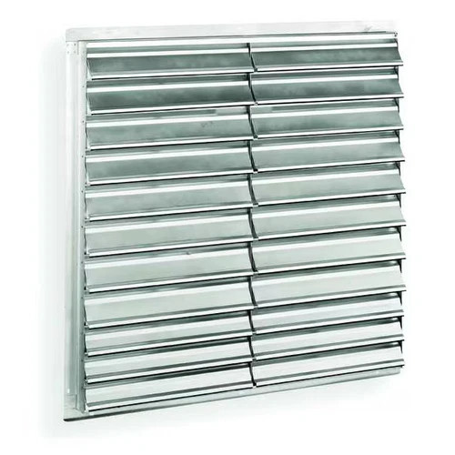 Dayton 48 in 54"H-W 5.75"L Aluminum Wall Shutter, 51-1/2 in x 51-1/2 in,