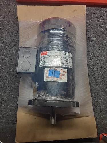 Dayton 4Z524A Permanent Magnet DC Motor 1/2Hp 2.5A 1750 RPM 180V 56C