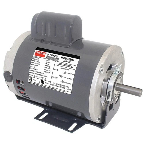 DAYTON 5FTT2 GP Motor,1/3, 1 HP,1,725/1,140 RPM,115V 5FTT2