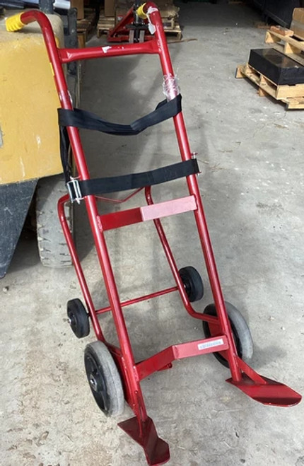 Dayton 34D650 Drum Truck,55 Gal,Steel,Red