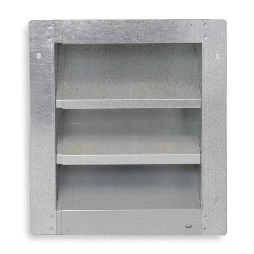 DAYTON 2FTY1 Louver,Adj w/ 40 to 52 In,Galv Steel 2FTY1