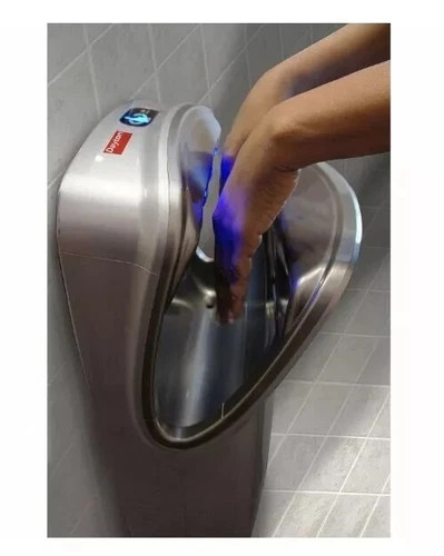 ?? DAYTON 19UC76 WALL MOUNT AIR HAND DRYER BATHROOM LED BARLEY USED CONDITION