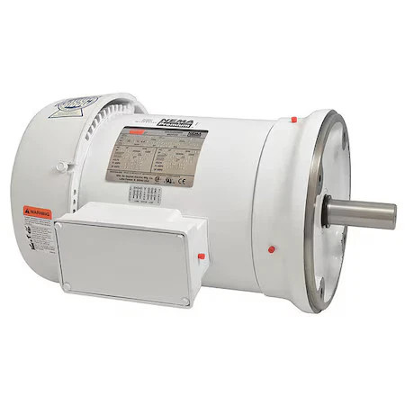 Dayton 5Xau6bg Washdown Motor, 3 Ph, Tefc, 5 Hp, 3525 Rpm