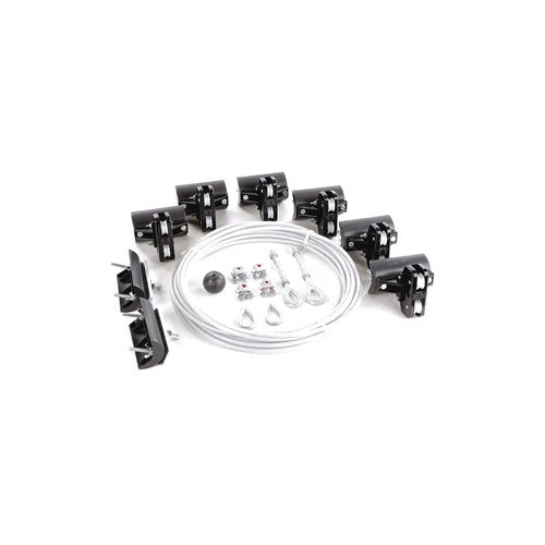 DAYTON 33N204 Festoon System Kit,1/4 In Rope,L 40 Ft 33N204