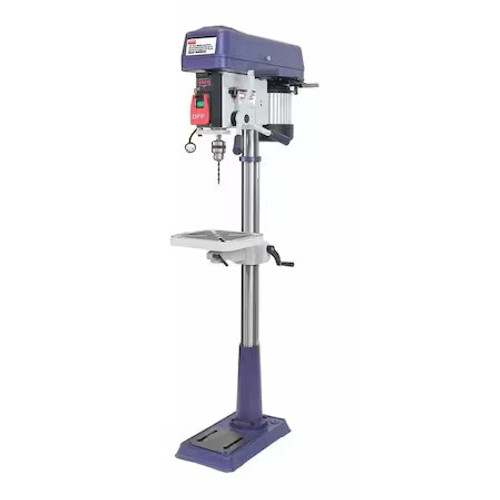 Dayton 54Zw30 Floor Drill Press, Belt Drive, 1/2 Hp, 115/230V Ac V, 15 In