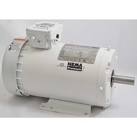 Dayton 5Xat6 Washdown Motor, 3 Ph, Tefc, 2 Hp, 1745 Rpm