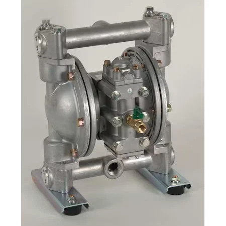 Dayton 22A592 Double Diaphragm Pump, Aluminum, Air Operated, Buna N, 32 Gpm