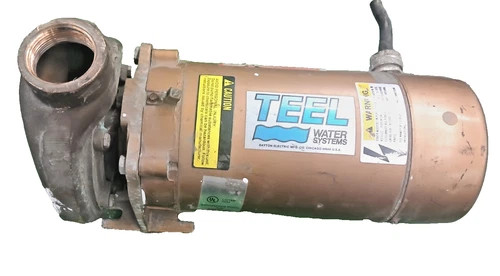 TEEL 3 HP STRAIGHT CENTRIFUGAL PUMP 3PH 3 HP 4XZ04 W/DAYTON 1-1/2 HP 3450 RPM