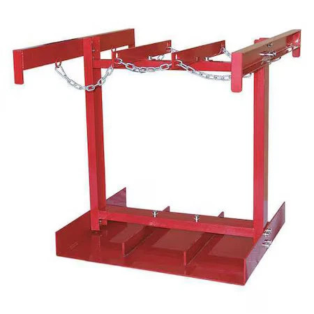 Dayton 10U481 Cylinder Caddy, Forklift, Red