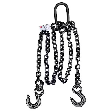 Dayton 2Uke5 Chain Sling, G80, Dos, Alloy Steel, 5 Ft. L