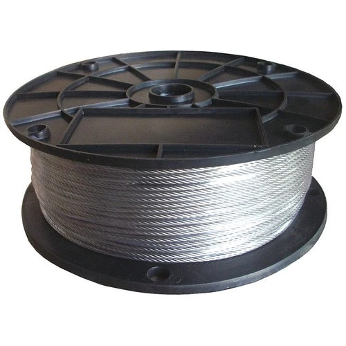 DAYTON 33RH15 Wire Rope,50 ft L,3/8 in dia.,2,400 lb 33RH15