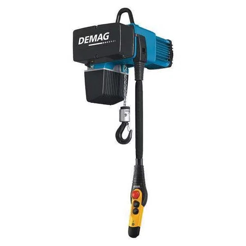 DEMAG Electric Chain Hoist, 2,000 lb, 16 ft, Hook Mounted - No Trolley