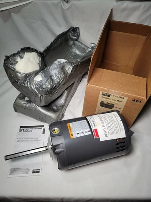 Condenser Fan Motor, 1.5 Hp, 1140 RPM 208-230/460V, 3Ph, 56Z F, Dayton 3N470A