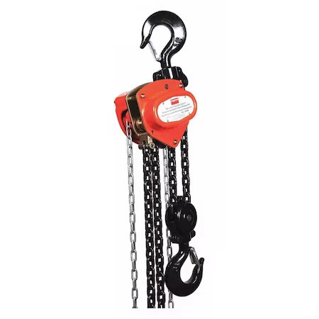 Dayton 1Vw63 Manual Chain Hoist, 6000 Lb., Lift 20 Ft.