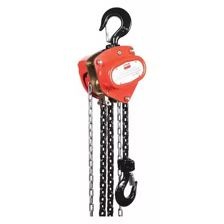 Dayton 1Vw60 Manual Chain Hoist, 4000 Lb., Lift 20 Ft.