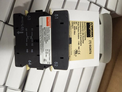 Dayton Auxiliary Contacts 6GNT6 1-pole 10A 600V max - Lot of 50pcs