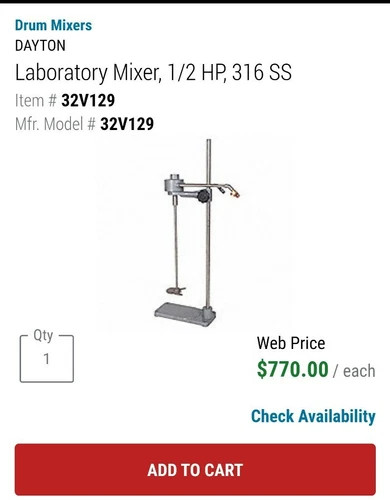 Laboratory Mixer W/ Stand