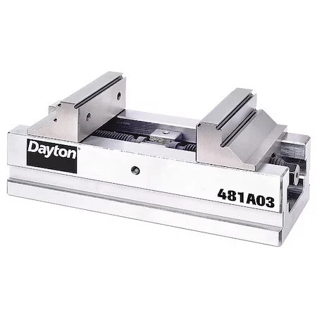 DAYTON 481A03 Vise, Flat Jaw Plate, 7" Jaw Opening