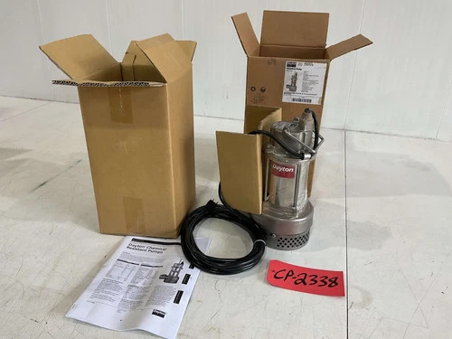 Dayton .5 HP 2" Inlet 2" Outlet Sump Pump CP2338