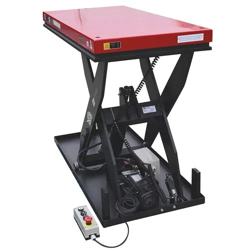 DAYTON 60NH59 Scissor Lift Table,1500 lb Load Capacity 60NH59