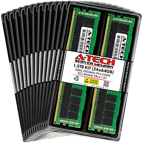 1.5TB 24x 64GB PC4-2933 RDIMM Supermicro 440P-TNRT Memory RAM